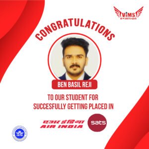 Ben Basil Reji placed at Air India (SATS)